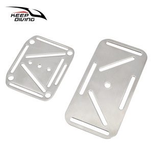 KEEP DIVING Plongée à la dérive Connexion de sangle dorsale en acier inoxydable 316 Plaque d'acier perforée Multi-spécifications Latéral - Product Image 2