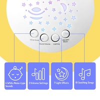 Jouet en peluche pour bébé, sucette de sommeil, ours en peluche portable, projecteur de veilleuse avec lumières et musique, 30cm