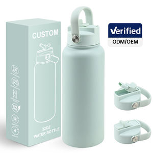 새로운 디자인 OEM 32온스 보온 물병 맞춤 로고 방진 푸시 슬라이드 뚜껑 스테인리스 스틸 진공 보온병 스포츠 물병 - Product Image 1