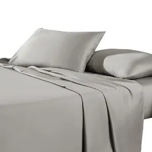 Top Supplier Wholesale Soft hypoallergenic Organic Oeko-Tex 100% Bamboo Lyocell Bed Linen Sheets and Pillow Cases