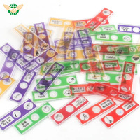 Kids Plastic Prepared Microscope Slides Biological Animals Specimen Plants Insects Flowers Sample Accessories 12pcs/Set