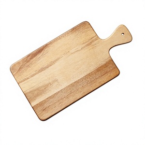 Plateau de service réutilisable en bois d'acacia, style vintage, écologique, forme irrégulière, design gravé, léger, décoratif, pour la restauration rapide - Product Image 5