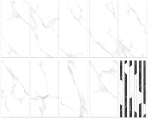 Exterior Elevation Ceramic Wall tiles Matt finish 30*60 cm Light Decor Dark combination 9 mm thickness