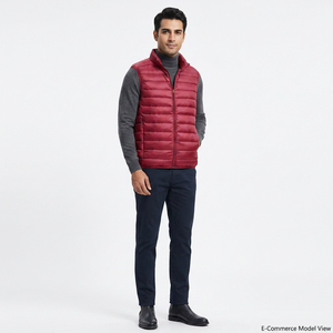 Veste matelassée sans manches coupe-vent de haute qualité pour homme, en toile enduite, idéale pour l'hiver, modèles personnalisés de qualité supérieure - Product Image 1