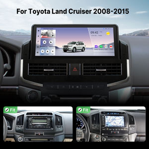 Pantalla Android de 12.3 pulgadas para coche Toyota Land Cruiser LC200 2008-2021, con Carplay, GPS, navegación y pantalla táctil. - Product Image 1