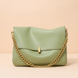 Hot Selling Chain Sling Genuine <b>Leather</b> <b>Ladies</b> Shoulder <b>Bags</b> Crossbody <b>Bags</b> High Quality Cowhide Women's Messenger <b>Bags</b> - Product Image 4