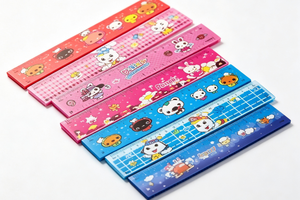 Papelería Elegante para Niños, Útiles Escolares Kawaii, Regla Elegante de Plástico Ecológico de 15 cm - Product Image 2