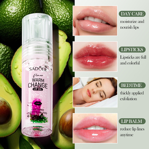 Aceite Labial Humectante SADOER Flower Warm Change, Nutritivo, Anti-Agrietamiento, Aclara las Líneas de los Labios, para el Cuidado de los Labios en Otoño e Invierno - Product Image 4
