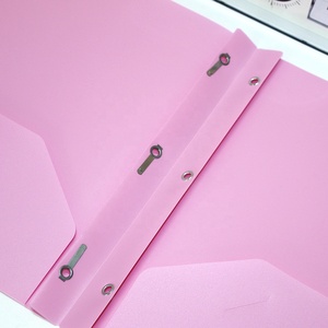 Cartella personalizzata <span class=keywords><strong>A4</strong></span> Pp in plastica per la presentazione del portafoglio di documenti in laminato 2 cartella di <span class=keywords><strong>File</strong></span> tascabile con 3 punte - Product Image 6