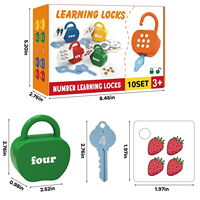 Jouet éducatif Montessori en gros pour développer la motricité fine, en forme de pomme, pour le comptage des nombres et le tri des couleurs