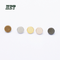 Kancing plastik ABS dengan warna emas/perak/Matte 11mm 15mm bulat untuk kemeja kancing plastik pabrik