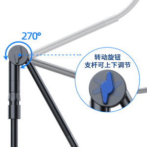 Support magnétique pour téléphone Jianhuida en alliage d'aluminium, fixation sur tableau de bord avec rotation à 360 degrés pour utilisation en voiture - Product Image 2