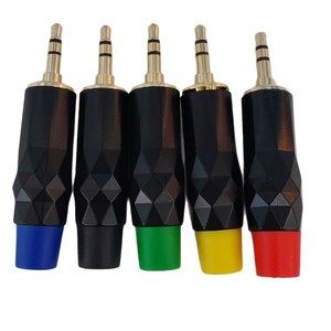 Conector de Audio de 3.5mm con Doble Enchufe, Chapado en Oro, Blindado con Cobre TRS para Cables de Radiofrecuencia DIY - Product Image 5