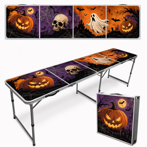 Table <span class=keywords><strong>de</strong></span> ping-pong en aluminium <span class=keywords><strong>de</strong></span> 8 pieds pour cadeau d'Halloween, table <span class=keywords><strong>de</strong></span> jeu Beer Tisch - Product Image 1