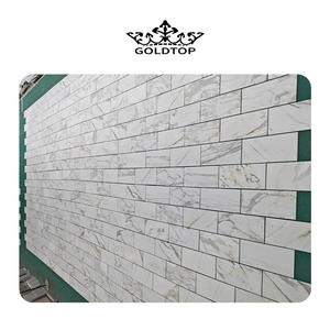 กระเบื้องหินอ่อน Calacatta Gold อิตาลี ขนาด 12x12 นิ้ว หนา 10 มม. ผลิตโดย Goldtop รับผลิตแบบ OEM/ODM สำหรับปูพื้นและผนังห้องน้ำภายในอาคาร แบบขัดเงาทันสมัย - Product Image 5