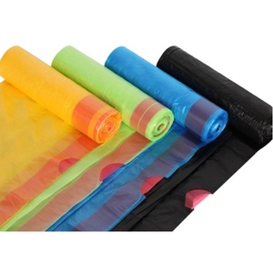 Sacs poubelles en plastique jetables personnalisables avec cordon de serrage, durables et résistants, réductions en gros disponibles. - Product Image 3