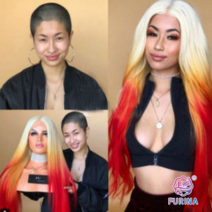 Perruque synthétique coupe longue ondulée ombrée — noble, perruque coupe circuit imprimé, <span class=keywords><strong>coiffure</strong></span> durable - Product Image 6