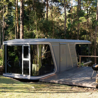Portable Camping Capsule Préfabriqué Camping Resort Maison De Luxe Moderne Préfabriqué Plage Maison Préfabriquée Villa Bureau Mobile