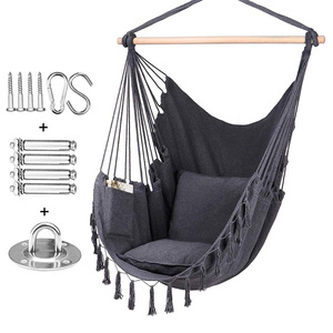 Jardín <span class=keywords><strong>Patio</strong></span> Macrame hamaca colgante columpios para adultos interior - Product Image 1
