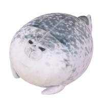 Mignon sceau de mer oreiller jouet Chubby Blob sceau en peluche oreiller en peluche coussin doux joint en peluche animaux jouets