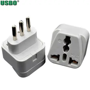 Groothandel Type L 3Pins Italië Elektrische Plug AC Universal Travel Adapter US UK AU naar Italië