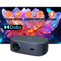 Projecteur vidéo intelligent HQ9W Ultra LED HD LCD Android 12 4K 1080p Projecteur 4K 1080p Beamer