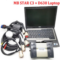 MB STAR C3 Hochwertiges Grünes Board OBD-Scan-Diagnosegerät für Automobile mit CF53 Laptop zur Fahrzeugfehlerdiagnose