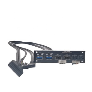 Audio Mic Hai Cổng USB 3.0 Và Cổng USB 2.0 Cáp Công Tắc Nguồn USB Bảng Mặt Trước Vỏ Máy Tính PC Cáp Bo Mạch Chính - Product Image 4