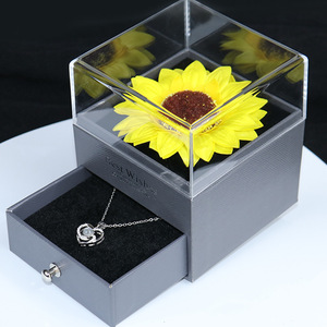 <span class=keywords><strong>Regalos</strong></span> de Navidad <span class=keywords><strong>PARA</strong></span> EL Día de San Valentín, flores de jabón eternas <span class=keywords><strong>para</strong></span> siempre, girasol Artificial, joyero acrílico, <span class=keywords><strong>regalos</strong></span> <span class=keywords><strong>para</strong></span> mamá y Mujer - Product Image 2