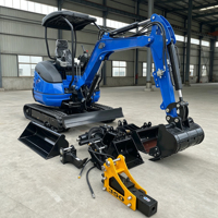 Harga Excavator Mini Hidrolik Murah Baru, Mini Digger, Excavator Mikro Crawler Diesel dengan Sertifikasi CE EPA