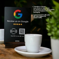Carte NFC personnalisée à puce NFC pour avis clients, en feuille PVC imprimée, 13,56 MHz, RFID sans contact, vente en gros directe usine