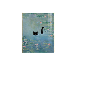 Poster Gatto di <span class=keywords><strong>Van</strong></span> <span class=keywords><strong>Gogh</strong></span> <span class=keywords><strong>Notte</strong></span> <span class=keywords><strong>Stellata</strong></span>, Stampa d'Arte di Lusso con Cornice e Base di Supporto per Camera <span class=keywords><strong>da</strong></span> Letto, Soggiorno, Bagno, Decorazione Estetica - Product Image 1