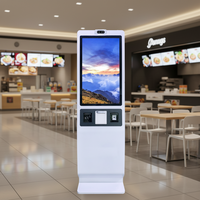 Kiosque en libre-service Wintonix sur pied avec lecteur de codes-barres, écran tactile capacitif 10 points, terminal de paiement, solution POS SDK