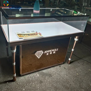 Thương mại kim cương tủ nhà máy bán hàng trực tiếp Tempered Glass Key khóa trang sức hiển thị armoire cho trung tâm mua sắm truy cập - Product Image 4