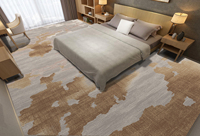 Moquette de Luxe Mur à Mur Personnalisée Moderne pour Salon, en Nylon, Tapis d'Hôtel Imprimé pour Établissements 5 Étoiles