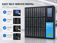 Casier intelligent de location de raquettes 2026 avec écran tactile, armoire de rangement électronique sans clé pour sacs, idéal pour les clubs de tennis et de padel (vente en gros)