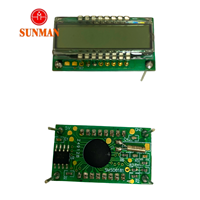Pantalla LCD de Segmentos Reflectantes con Código de Período de Tiempo Sunman SMS06181-17.0, 6 Dígitos, 4.8~5.2V, Amplio Rango de Temperatura, Personalizable