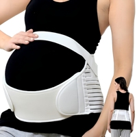 Soutien de maternité respirant à double face avec velcro, invisible sous les vêtements, pour soulager les douleurs des ligaments et soutenir le ventre de la femme enceinte