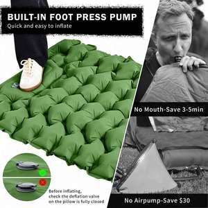 Ultralight Inflatable Camping <b>Pad</b> with Built-In Foot Pump Compact Air Mattress Best Sleeping Mat Custom Printed Promotional - Product Image 6