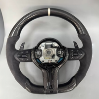 Volant de voiture en fibre de carbone véritable pour BMW F10 F11 F15 F18 F20 F23 F25 F30 F32 F35 F40 F80 E84 E87 E90 E92 E93 - Accessoires automobiles