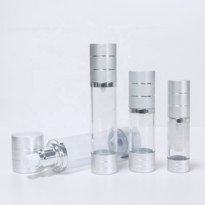 1oz 50 ml Face Cream Oil <b>Spray</b> Cosmetic Packaging 50ml 30ml 15ml 10ml 100ml Aluminum Silver AS Airless Pump Bottle for Lotion - Product Image 1