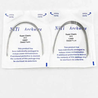 Forme ovoïde Niti arc fils ronds supérieur et inférieur super élastique arc prix usine arc orthodontique