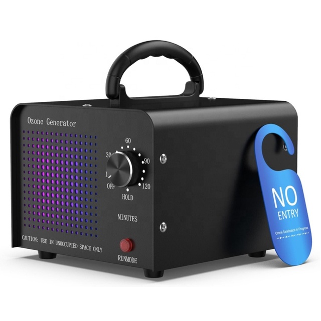 Genuier GN-D10X 30000mg Ozone Generator 100CFM 130W Portable 1-Year Warranty 110V Electric for Car Home Smoke Pet Odors Hotels