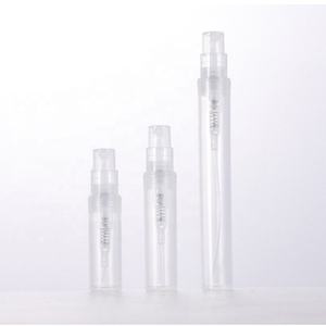 Gran oferta botella de spray de plástico pequeña de bolsillo vacía mini 2ml 3ml 5ml botella de perfume de plástico PP con spray de niebla engarzado - Product Image 4