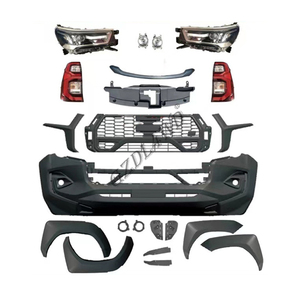 Phụ Tùng Xe Hơi Thay Thế Phía Trước Bumper Lưới Tản Nhiệt Chuyển Đổi Gr Bộ Dụng Cụ Cơ Thể Cho Hilux Rocco 2016 2018 Để Rocco 2023 - Product Image 6