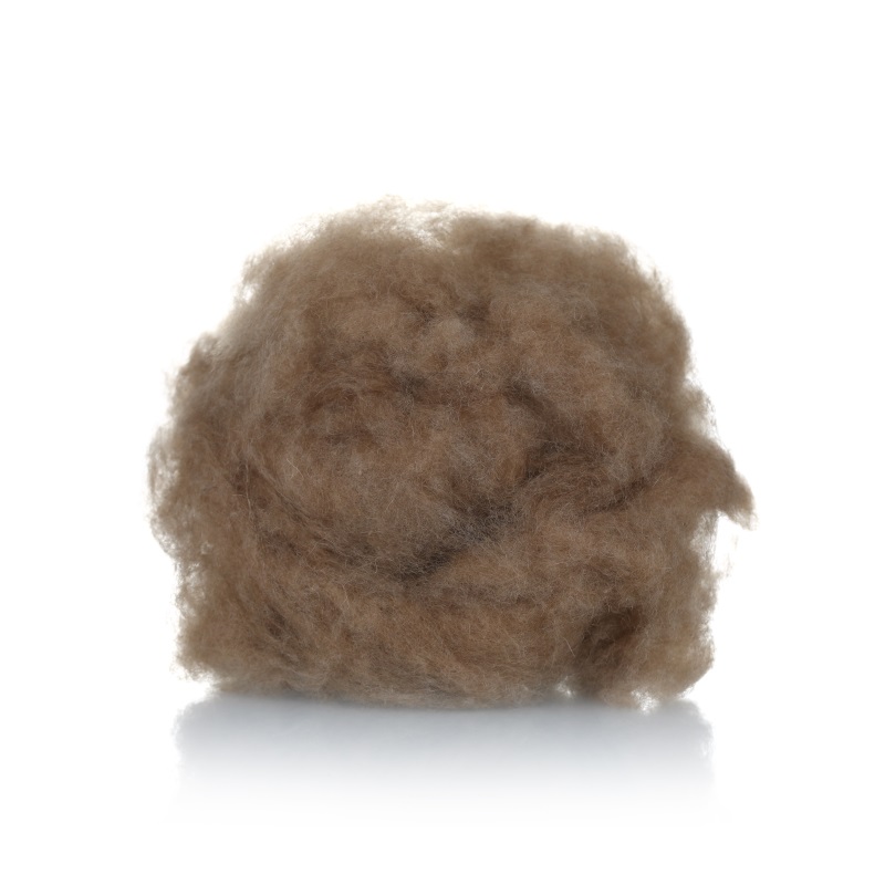 Wool Fibre Wholesale Cheap Price Super Clean Soft 18.5 Mic Camel Sustainable Wool Fiber For Sale