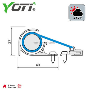 Ydf106 עיצוב מסורתי pinch מגן מגן הגנה מפני רולר הדלת חיצונית - Product Image 5