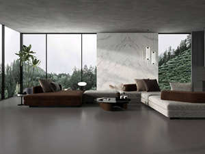 Lembaran Porselen Batu Sinter Putih Huashan, Poles Mengkilap, 3200x1600x12mm, Tampilan Marmer, untuk Lantai dan Meja Dapur, Harga Pabrik, Premium - Product Image 3