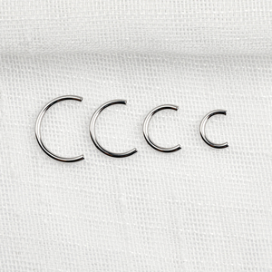 Joyería para Piercing de Titanio F136 con Rosca Interna, Chapado en Oro, Clásico, Anillos de Nariz en Forma de C, Piercings Labiales de 8mm, Regalo para Bodas, Compromisos y Fiestas - Product Image 3