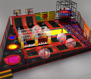 Bạt Lò Xo Nhảy Bungee Trong Nhà Lớn Cho Trẻ Em Với Đai Bóng Rổ Bạt Lò Xo Công Viên Trẻ Em Hoặc Người Lớn Tùy Chỉnh CE - Product Image 6